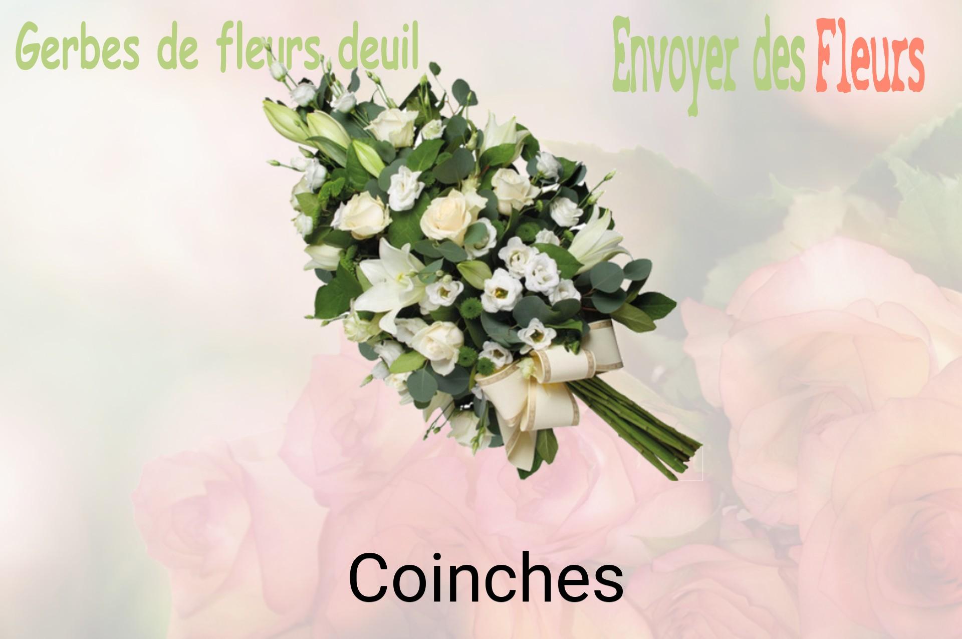 Gerbe de fleurs de deuil livrée à Coinches